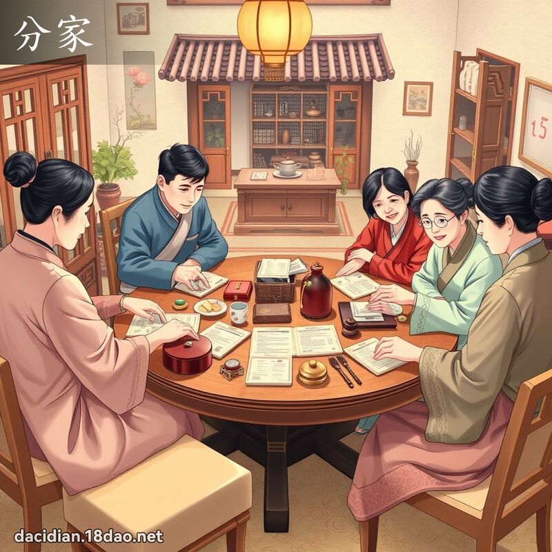 分家 - 国语大辞典配图