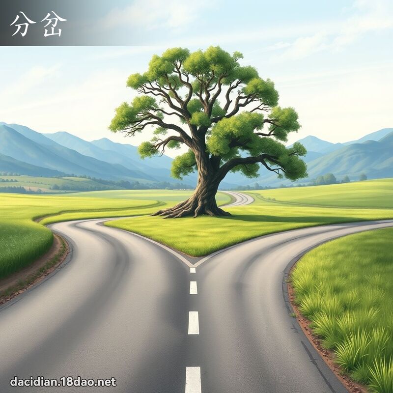 分岔 - 国语大辞典配图