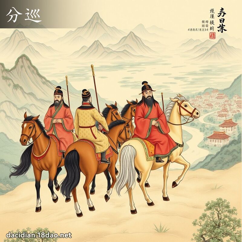 分巡 - 國語大辭典配圖