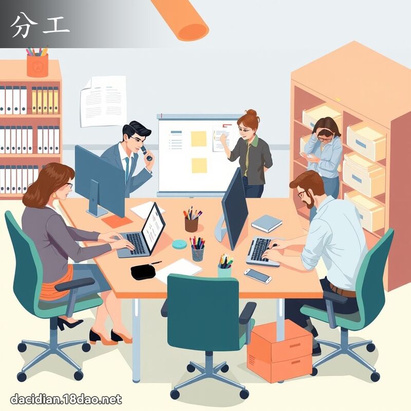 分工 - 國語大辭典配圖