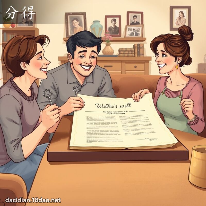 分得 - 國語大辭典配圖