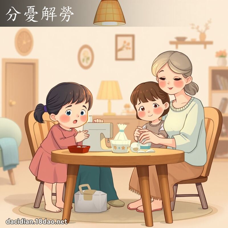 分憂解勞 - 國語大辭典配圖