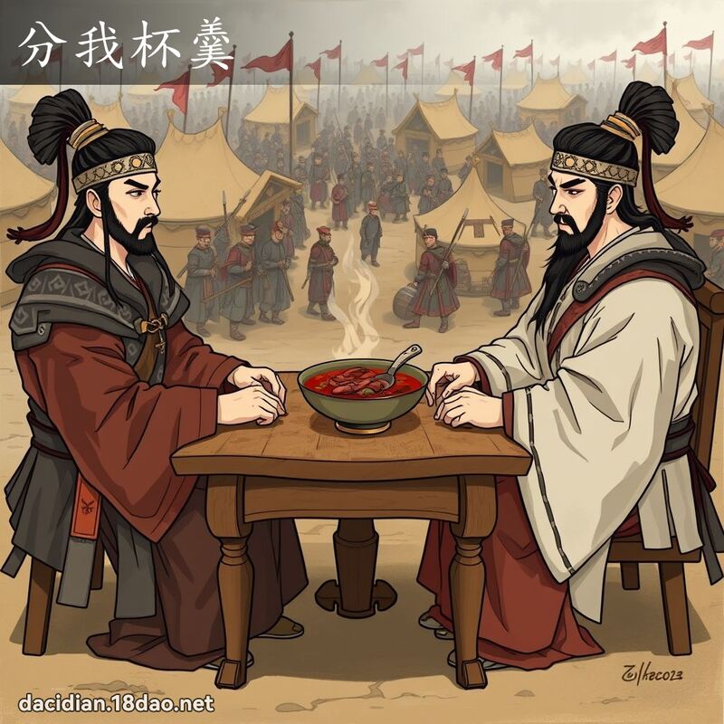 分我杯羹 - 國語大辭典配圖