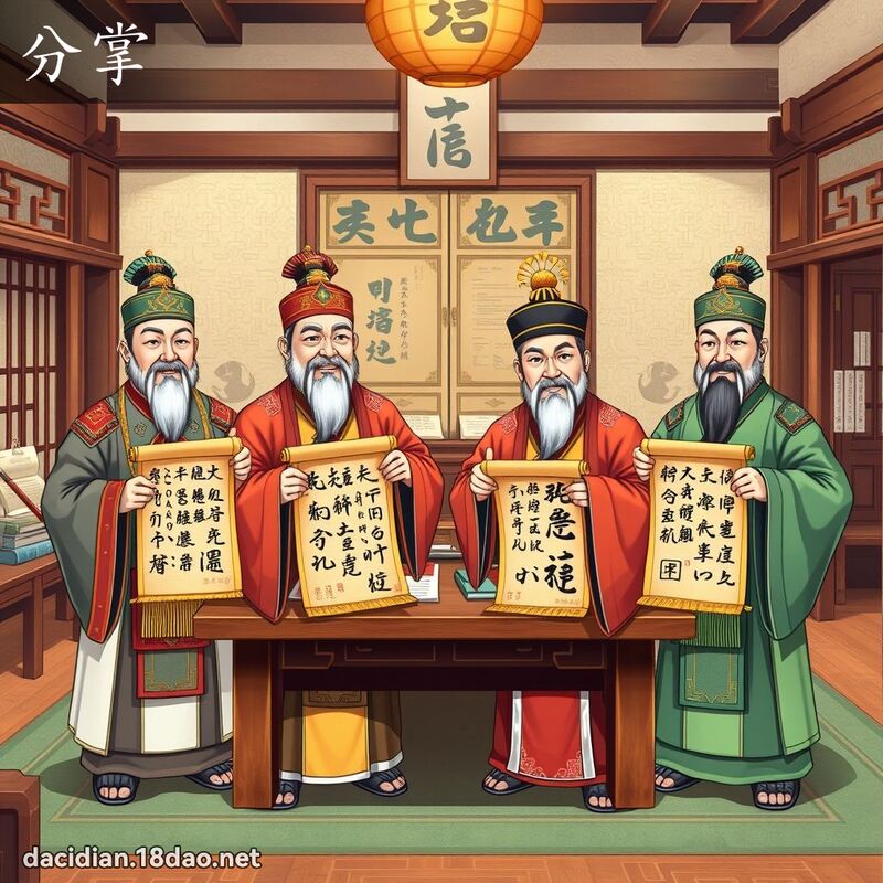 分掌 - 國語大辭典配圖