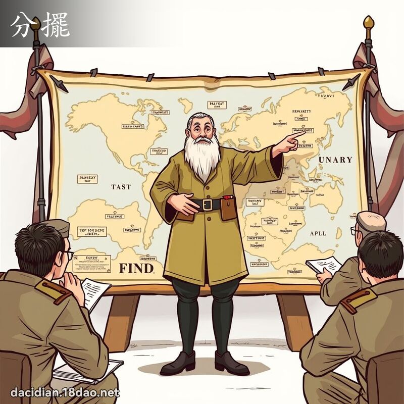 分擺 - 國語大辭典配圖