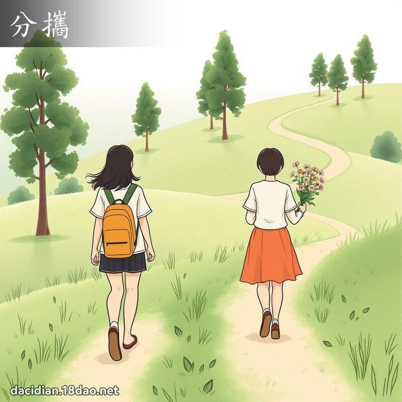分攜 - 國語大辭典配圖