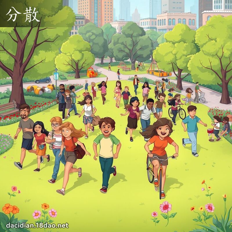 分散 - 國語大辭典配圖