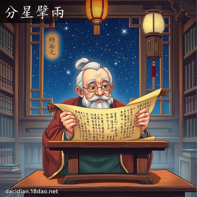 分星擘兩 - 國語大辭典配圖