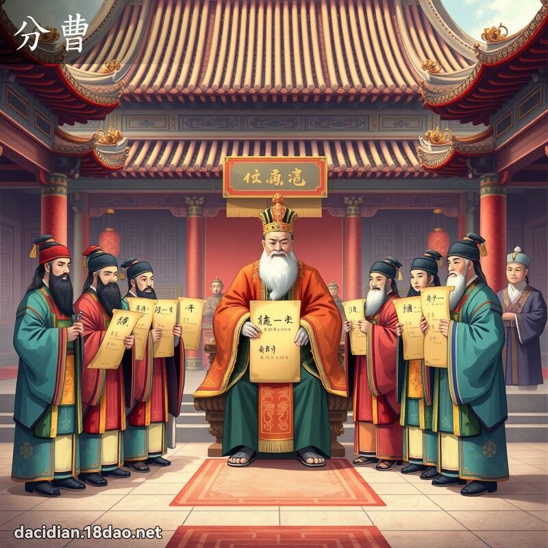分曹 - 國語大辭典配圖