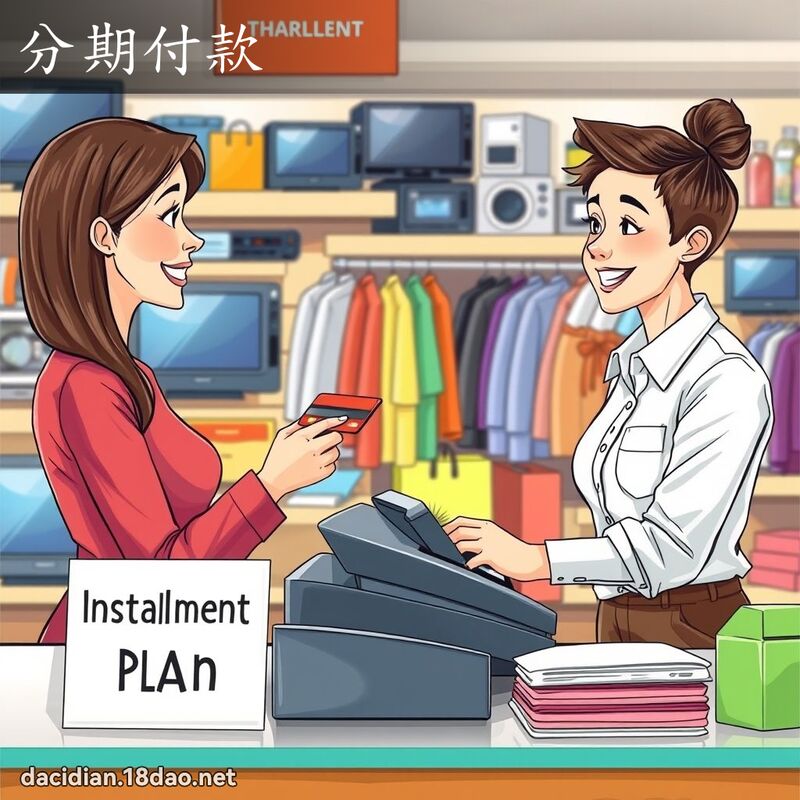 分期付款 - 国语大辞典配图