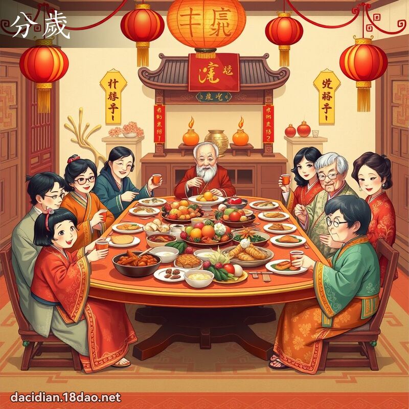 分歲 - 國語大辭典配圖