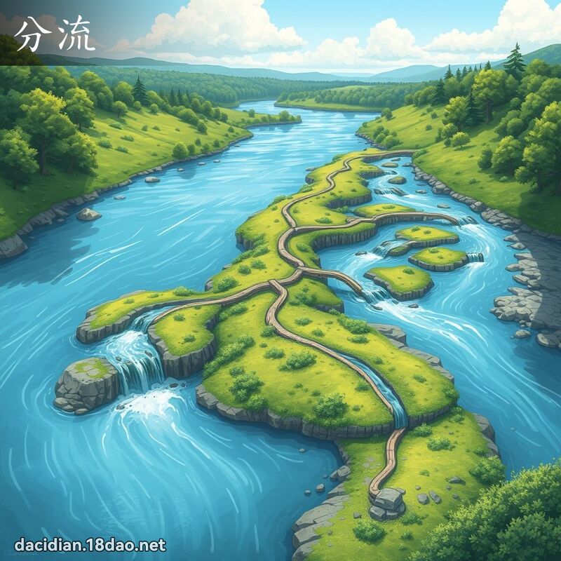 分流 - 國語大辭典配圖