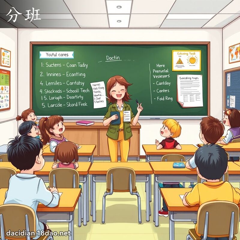 分班 - 国语大辞典配图
