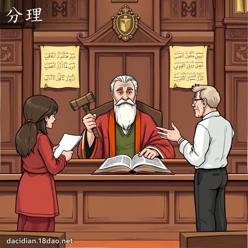 分理 - 国语大辞典配图