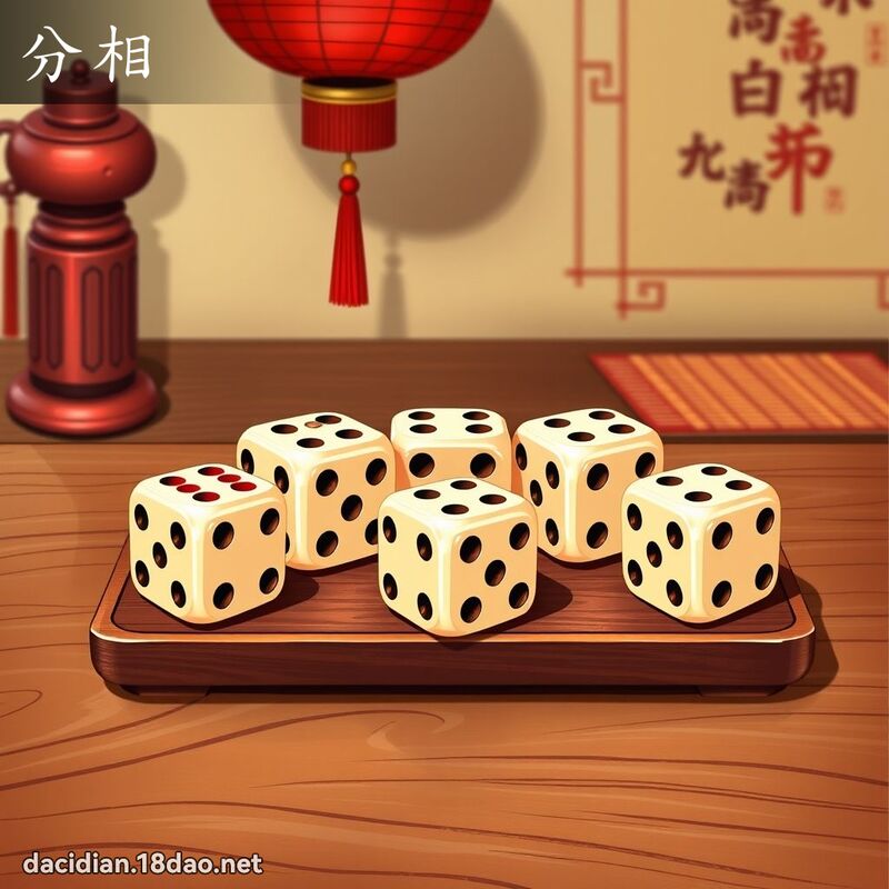 分相 - 國語大辭典配圖