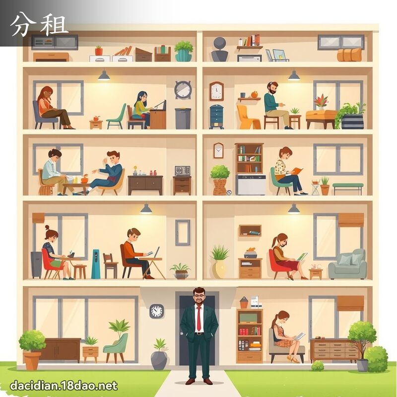 分租 - 國語大辭典配圖