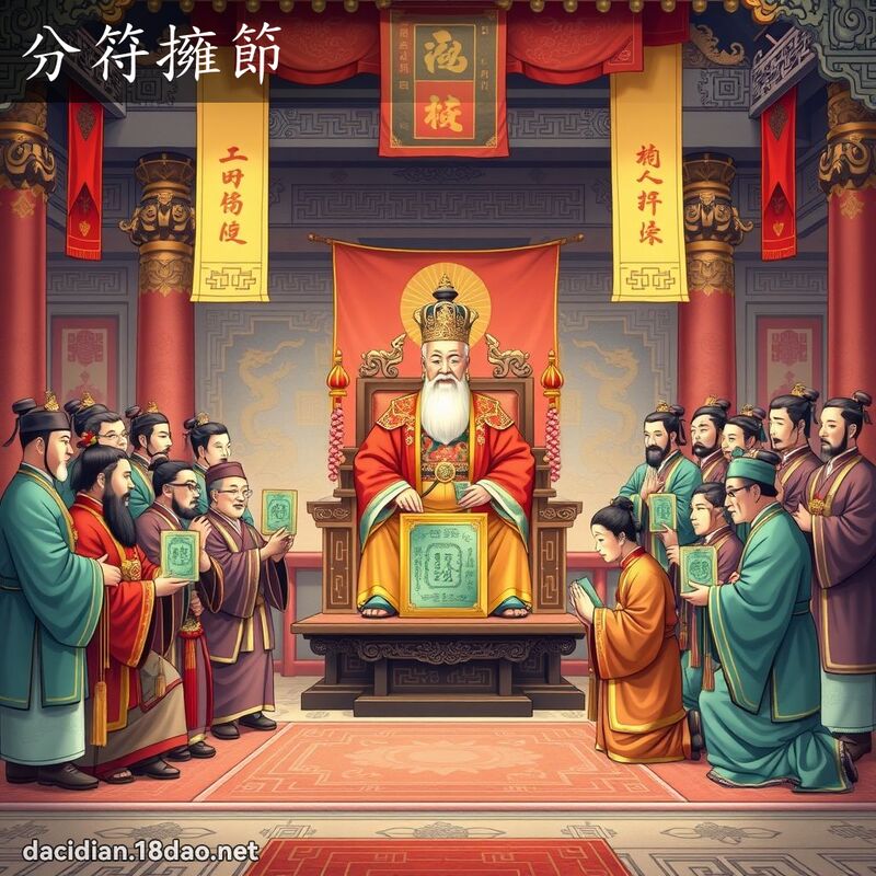 分符擁節 - 國語大辭典配圖