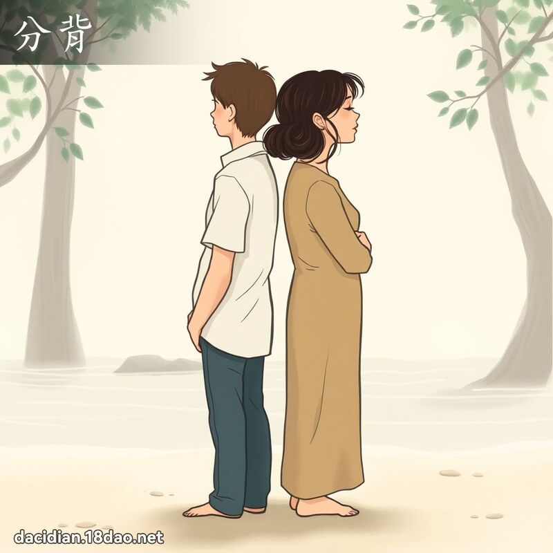 分背 - 国语大辞典配图