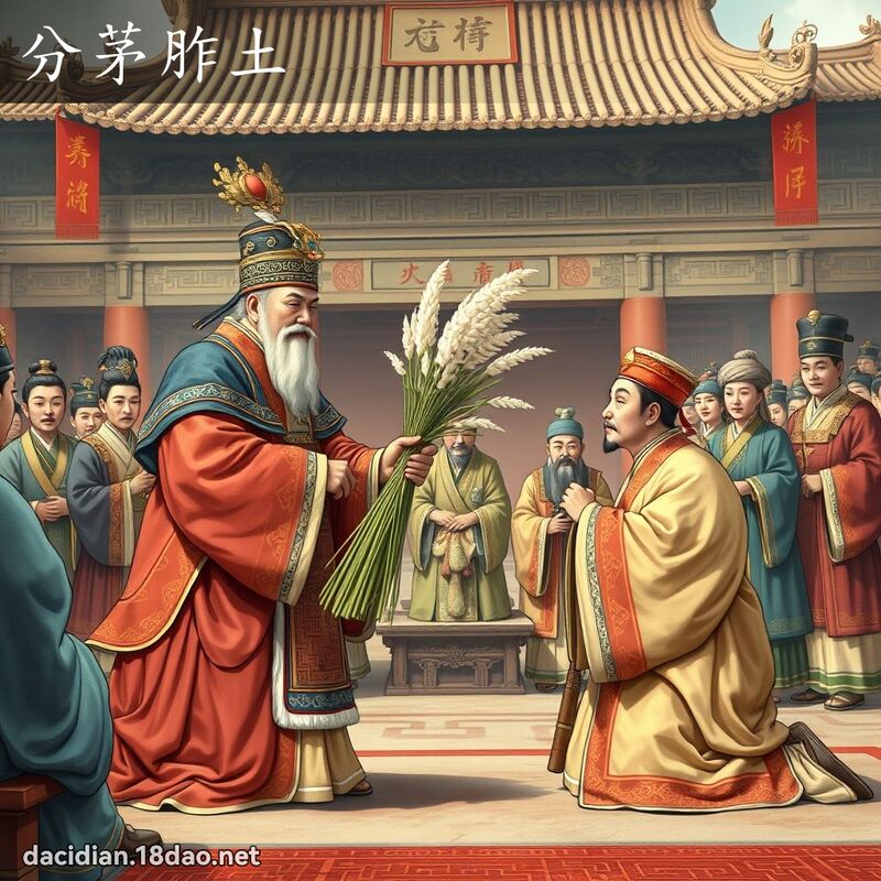 分茅胙土 - 國語大辭典配圖