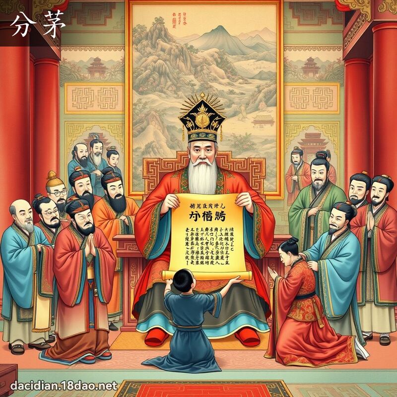 分茅 - 國語大辭典配圖