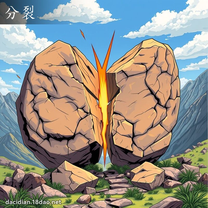 分裂 - 國語大辭典配圖