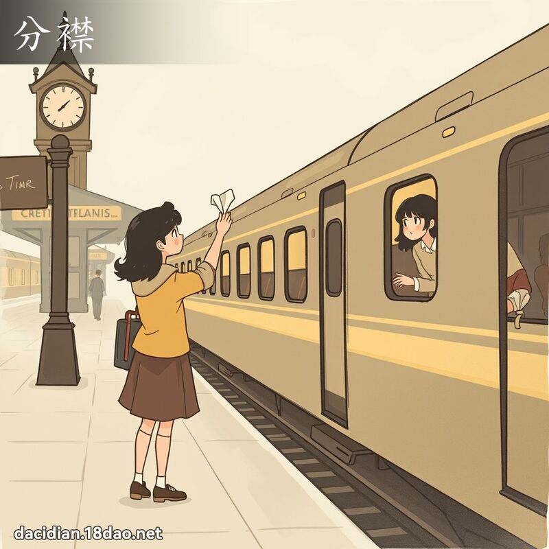 分襟 - 國語大辭典配圖