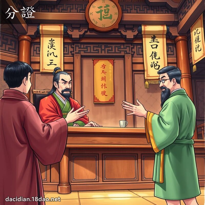 分证 - 国语大辞典配图