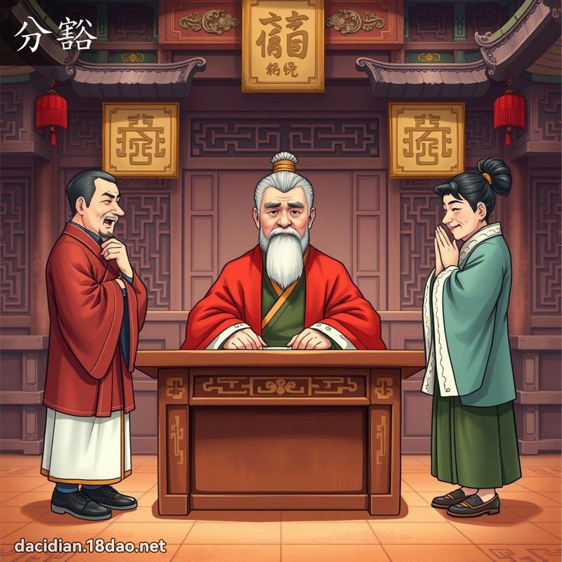 分豁 - 國語大辭典配圖
