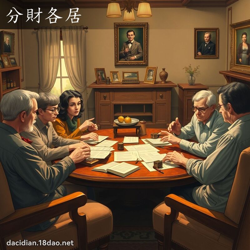 分財各居 - 國語大辭典配圖