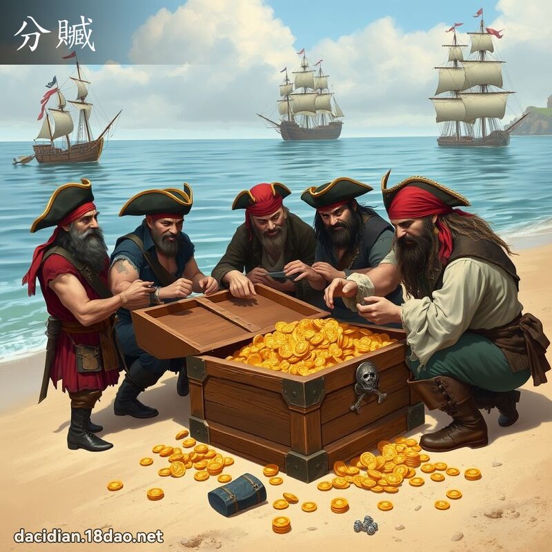 分赃 - 国语大辞典配图