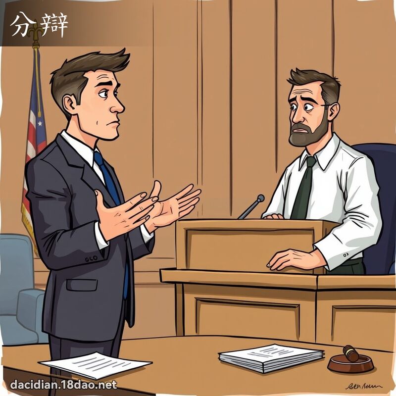分辯 - 國語大辭典配圖