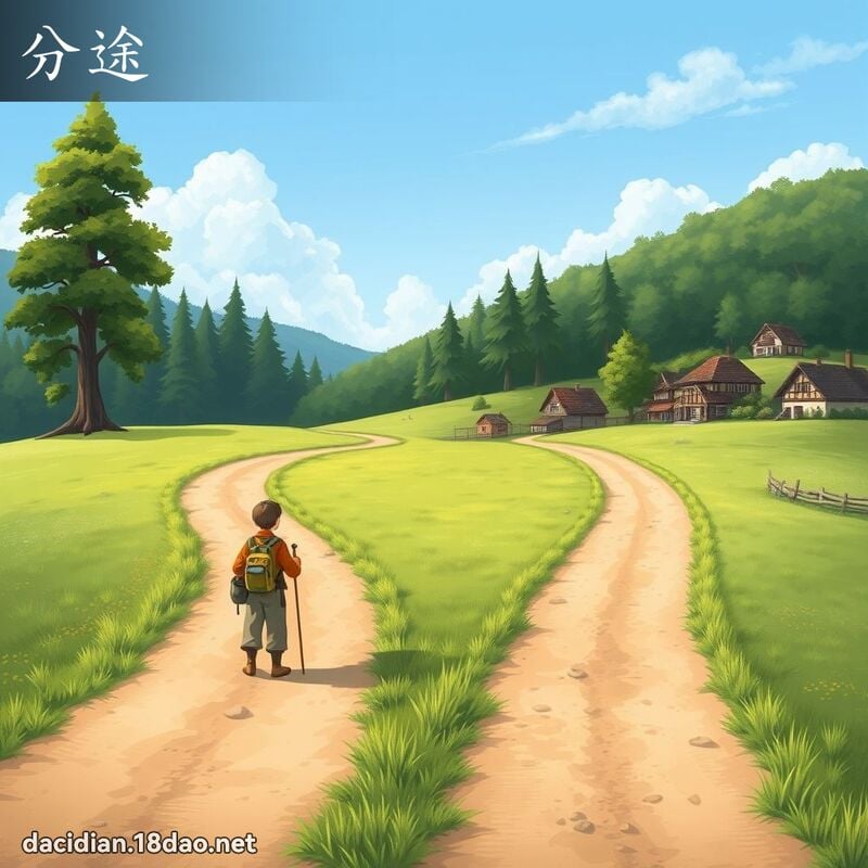 分途 - 国语大辞典配图