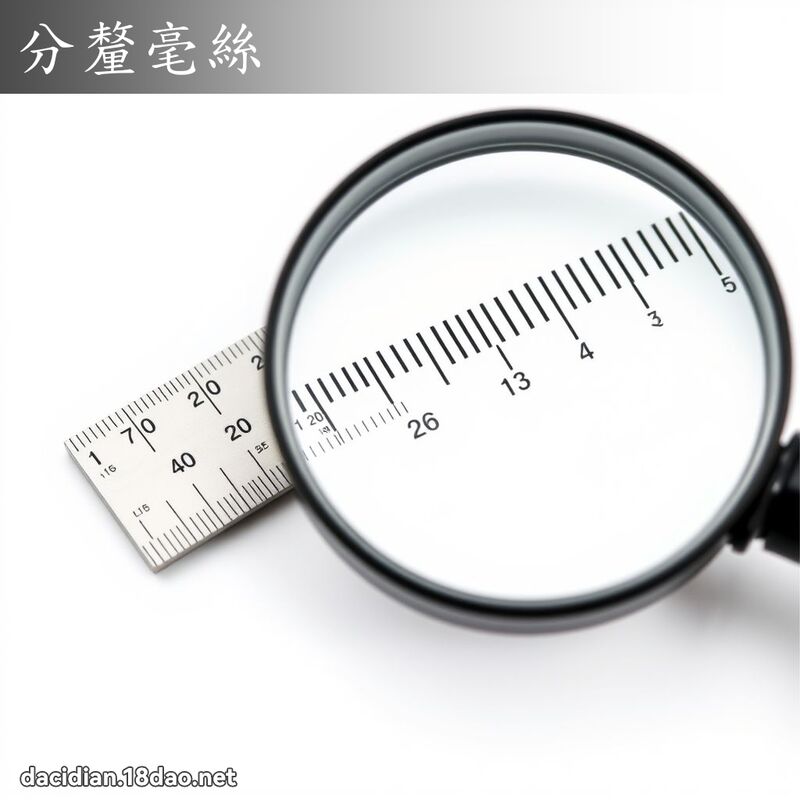 分釐毫絲 - 國語大辭典配圖