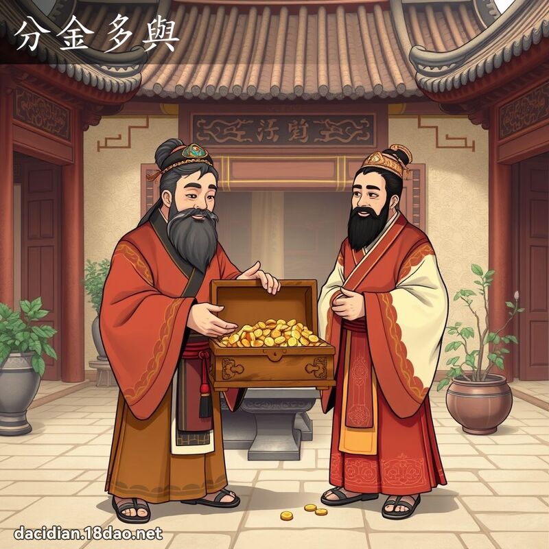 分金多與 - 國語大辭典配圖