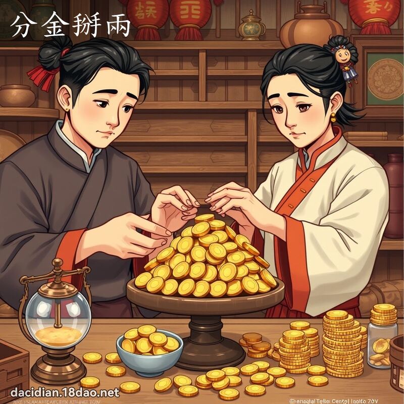 分金掰两 - 国语大辞典配图