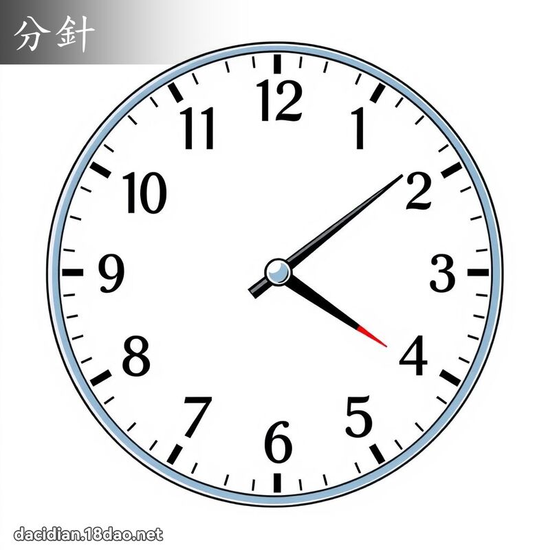 分針 - 國語大辭典配圖