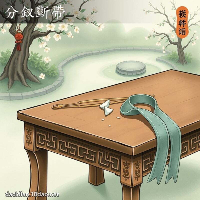 分釵断带 - 国语大辞典配图