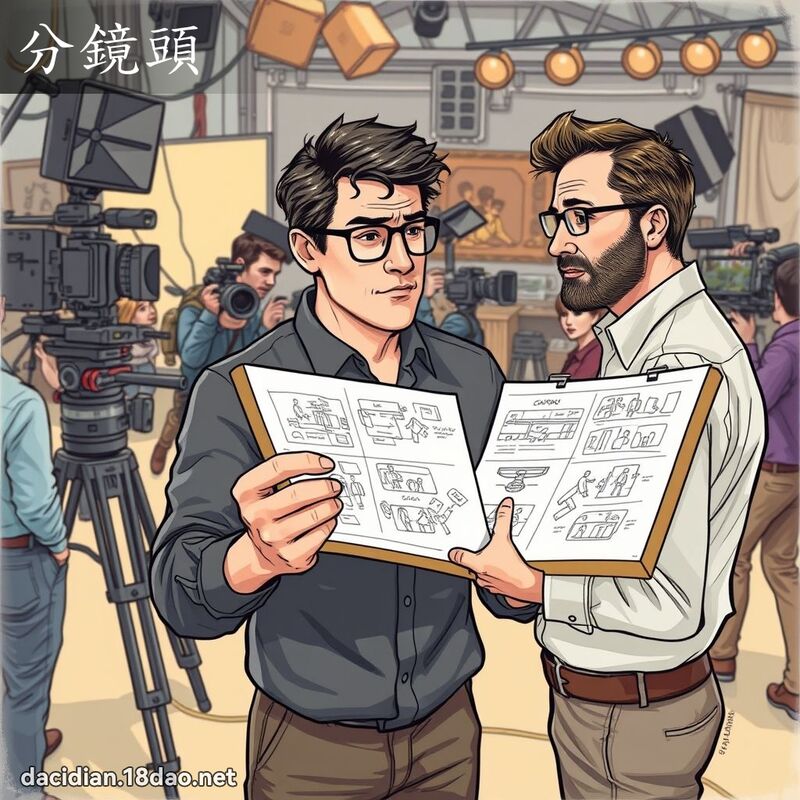 分鏡頭 - 國語大辭典配圖