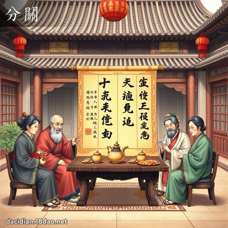 分關 - 國語大辭典配圖