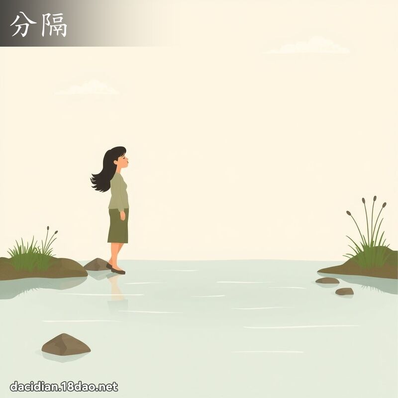 分隔 - 國語大辭典配圖