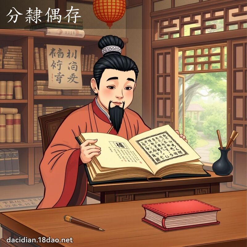 分隸偶存 - 國語大辭典配圖