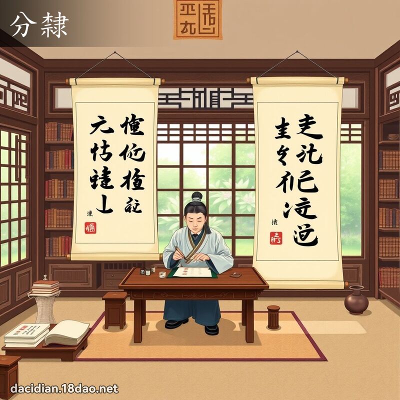 分隶 - 国语大辞典配图
