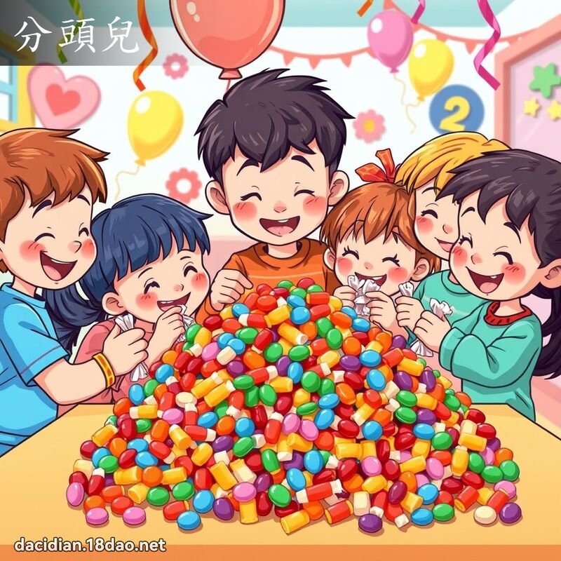 分頭兒 - 國語大辭典配圖