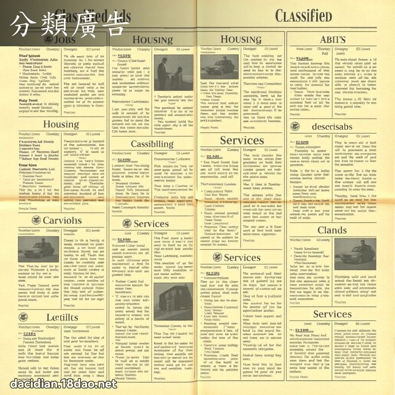 分類廣告 - 國語大辭典配圖