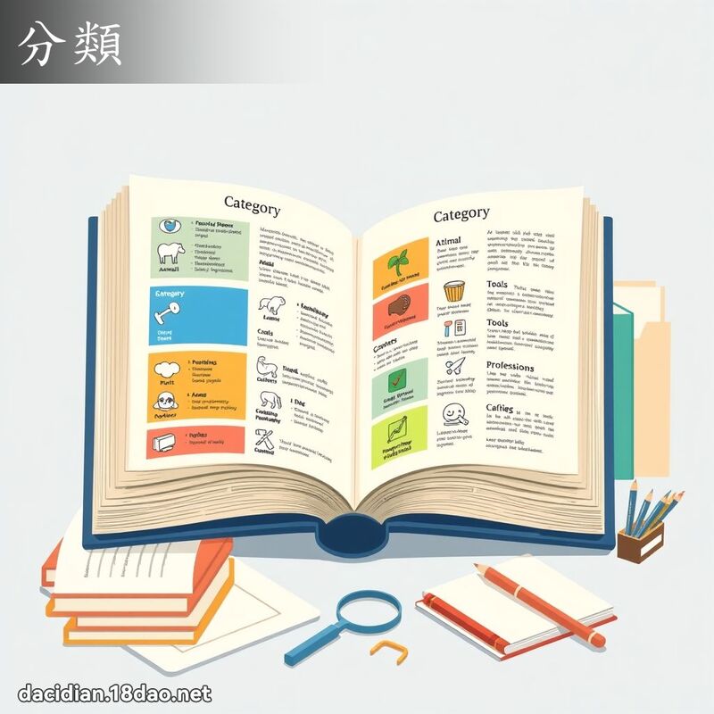 分類 - 國語大辭典配圖