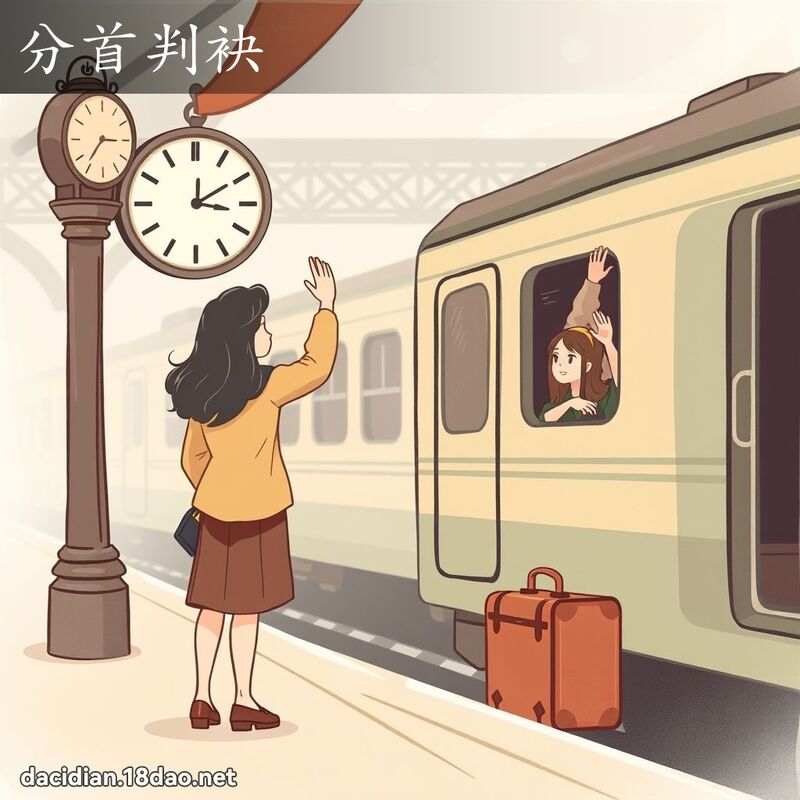 分首判袂 - 国语大辞典配图