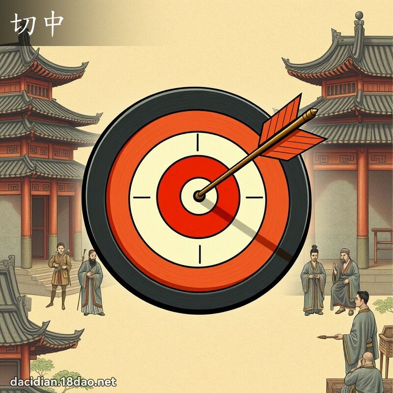 切中 - 國語大辭典配圖