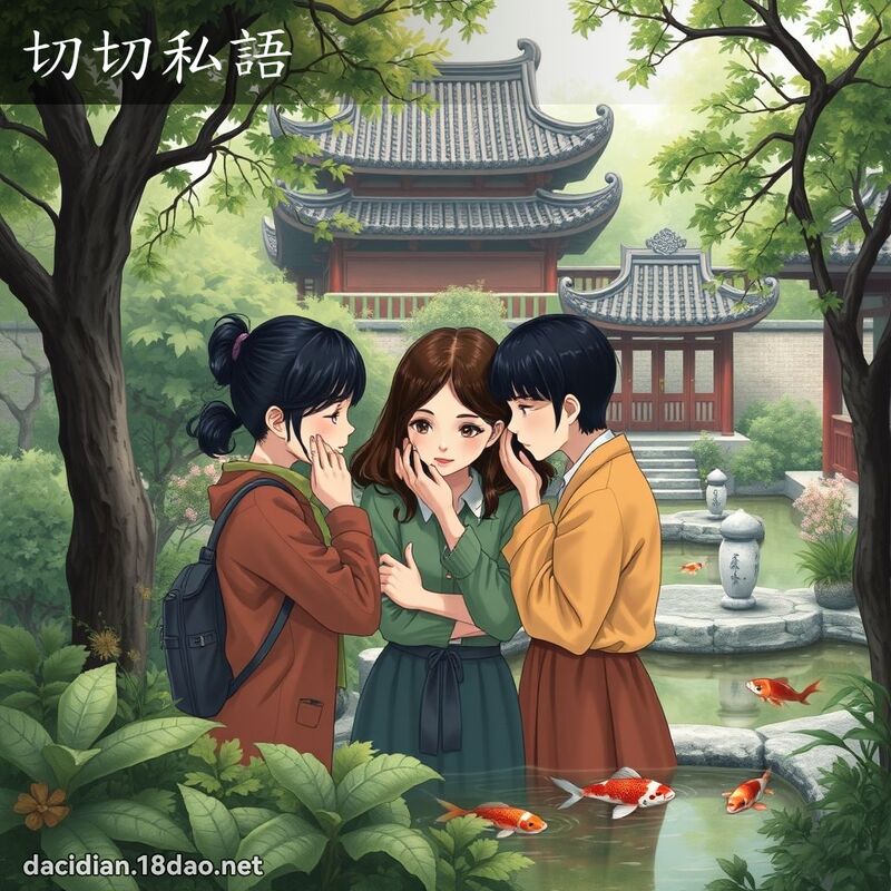 切切私語 - 國語大辭典配圖
