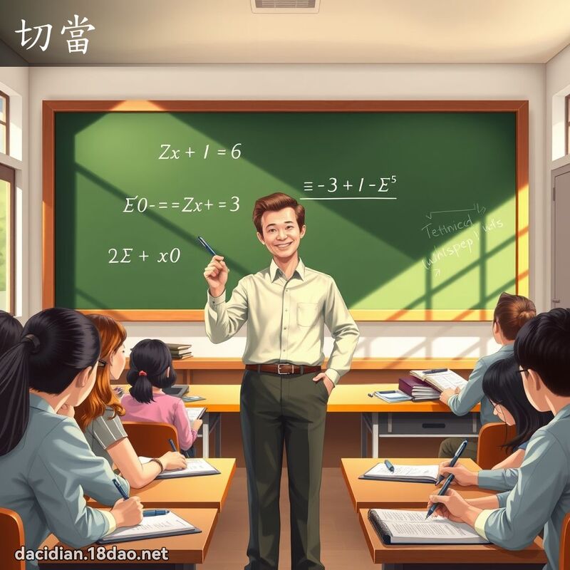 切當 - 國語大辭典配圖