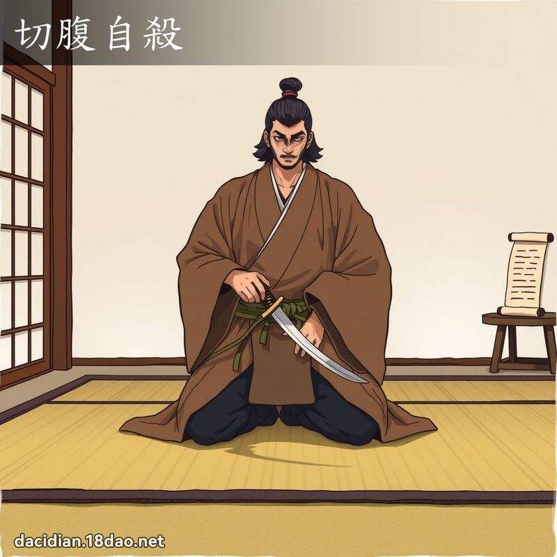 切腹自殺 - 國語大辭典配圖